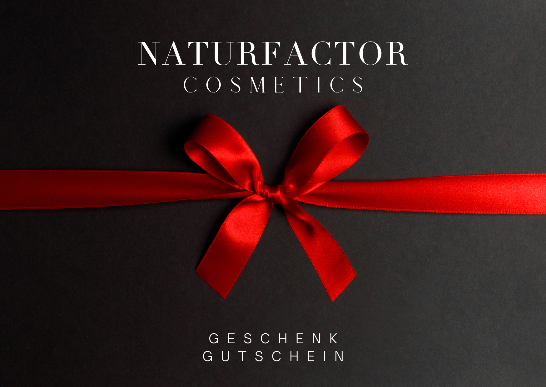 Geschenkgutschein Elegant - Naturfactor® Cosmetics